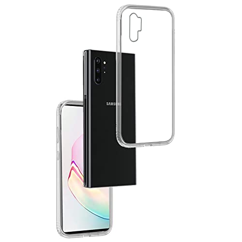 REY - Funda Carcasa Gel Transparente para Samsung Galaxy NOTE10+ - Note 10 Plus, Ultra Fina 0,33mm, Silicona TPU de Alta Resistencia y Flexibilidad