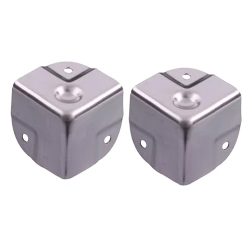 Housoutil 4Pcs Stainless Steel Corner Protector for Desk and Aluminum Box Elegant Angel Shape Design Durable Edge Safety Guard for Furniture Decoration