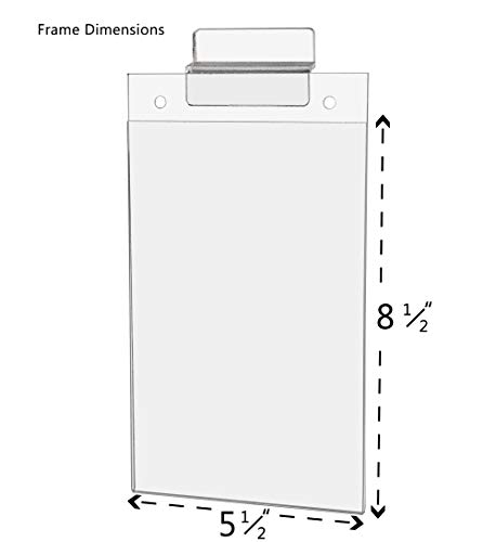 Marketing Holders 4 Pack Slatwall Sign Holder for 5.5
