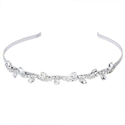 Preisvergleich Produktbild SODIAL(R)Brautjungfer Blumenmaedchen Kristallstirnband Diamante Filiale Hochzeits-Tiara