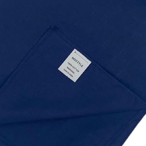 Image of MDSTYLE 100% Cotton Solid Color Bandana for Men & Women 22 inch x 22 inch Handkerchief Headband Scarf