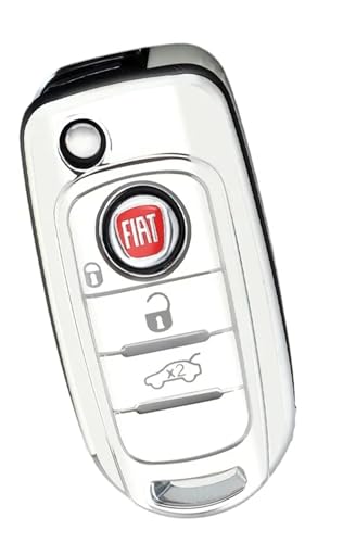 Capa Protetora de Silicone Luxury para Chave Canivete Fiat Toro Cronos Argos (BRANCA)