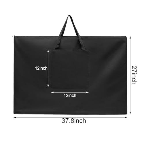 Image of CertBuy 2 PCS A1 Size Art Portfolio Tote Bag Poster Board Storage Bag 27X 37.7 Inches Large Size Art Portfolio Tote For Poster Sketching And Drawing