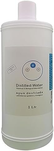 Pack of Distilled Water 1 Liter | Zero Impurities Detected | Can be Used as Distilled & Deionized Water | Ultimate Purity and Quality Adhering to Global Standards Pack of (1)