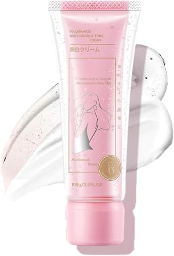 Loción corporal blanqueadora, crema blanqueadora de tubo doble de niacinamida, loción corporal para piel seca, loción iluminadora adecuada para todo tipo de pieles