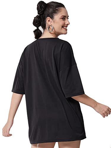 Image of KOTTY Women's Oversized T-Shirts | Cotton Blend||Stylish Prints & Solids||Long Length||Loose fit