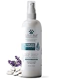 Lillian Ruff Waterless No-Rinse Dog Dry Shampoo Spray with Hydrating Essential Oils - pH-Balanced Dry Shampoo for Dogs - Clean, Condition, Detangle & Deodorize Dry, Sensitive Skin (Lavender Coconut)