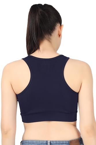 Image of Sports Bra for Women | Non-Padded High Support Gym, Yoga & Running Bra | Seamless Sweat-Wicking Polyester Workout Bra
