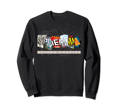 Sweatshirt Marvel Spider-Man vêtement homme et ado sweat noir à capuche