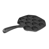 Garneck Gusseisen Pfanne Mulden Octopus Fleischbällchenformer Antihaft Backblech für Induktion...