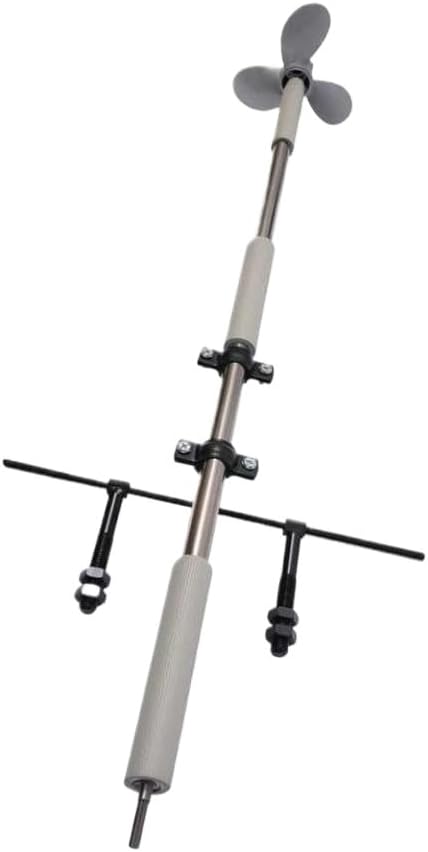 Hand Propeller Compatible with Portable Canoe Hand Cranked Kayak Outboard Motor Bracket