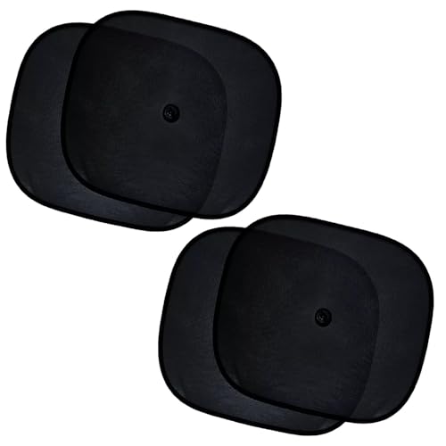 Image of Car Side Windows Universal Fit for Car Sun Shade (Black) (Pack of 4)
