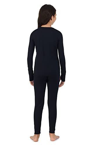 Image of Cuddl Duds Heavyweight 2 Piece Sets Base Layer Thermal Underwear for Girls