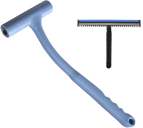 Razorba Back Hair Shaver + Razorba G.O.A.T. Wide Disposable Razor with Aloe Moisture Strip