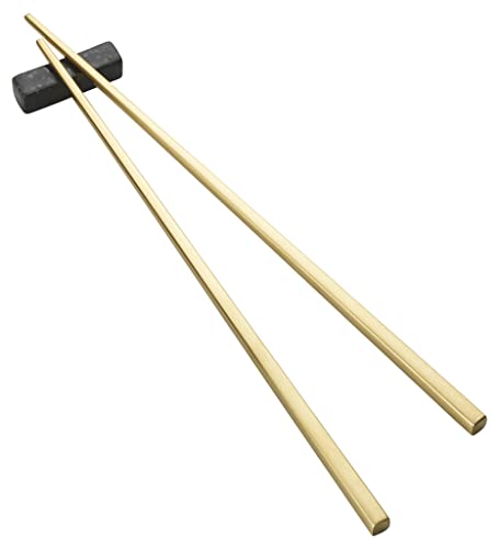 BITZ Essstäbchen 23 cm 2 Set Messing