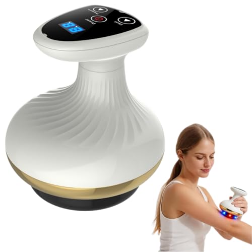 Vacuvia SculptGlow Appareil Anti Cellulite, 4 En 1 Contre Vide & Gua Sha Électrique, Peau Plus Ferme Et Meilleure Circulation Sanguine, Massage En Profondeur Avec Chaleur (Vacuvia Pro)