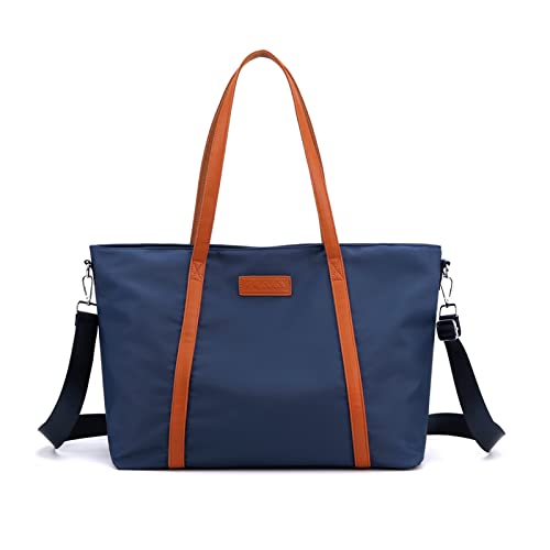 Borsa per Laptop da 15.6 Pollici Donna Borse a Spalla a Mano Casuale a Tracolla Tote per Scuola Viaggio Ufficio Lavoro Blu