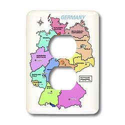Carte de l'Allemagne 2 prises pour masquer les trous et embellir vos murs de chambre