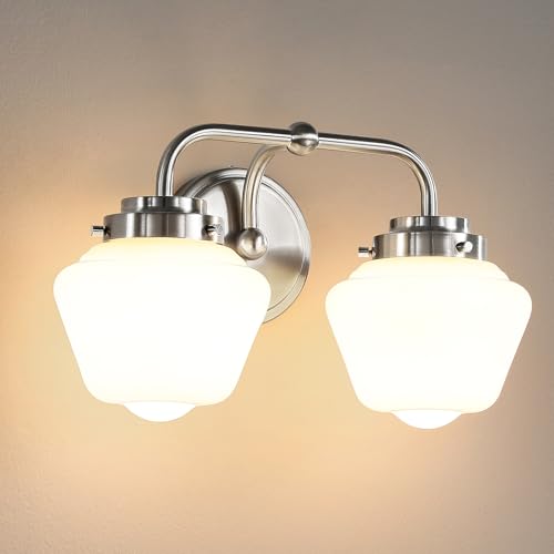 RUIYEY Bathroom Vanity Light Fixtures: 2-Lights Vanity Lighting Fixtures with