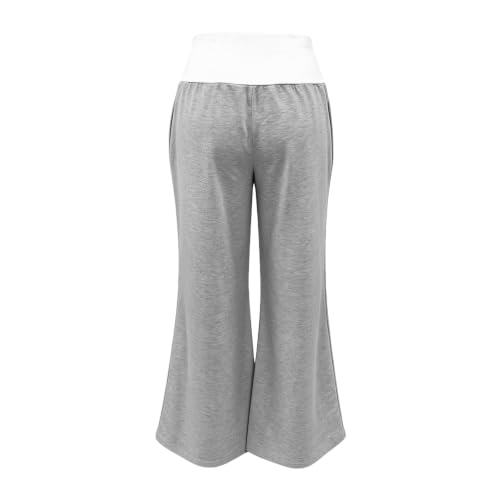 Womens Wide Leg Sweatpants Baggy Y2k Bootcut High Waisted Flared Pants - image 5