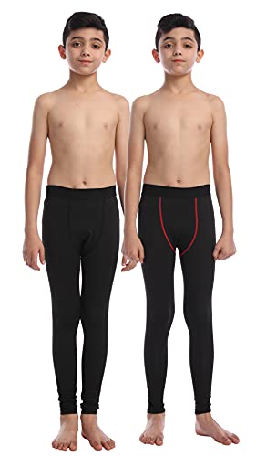 Hotfiary Legging Compression Une Jambe Garçon Basketball – Enfant Jeune Athlétique Running Training, Tights Asymétrique Gauche Ou Droite, Noir/Blanc 6-14 Ans