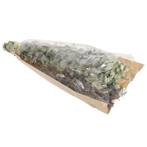 Ramo de hojas de eucalipto secas y flores de lavanda para decoración miniatura 1