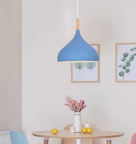 SSNCcNC Blau, Nordic Metall Pendelleuchte Retro Hängeleuchte Modern Esszimmer Lampe Hängelampe 1-Flammig Kronleuchter E27 Pendellampe Büro Wohnzimmer Treppen Loft Esszimmer SSNCcNC Blau, Nordic Metall Pendelleuchte Retro Hängeleuchte Modern Esszimmer Lampe Hängelampe 1-Flammig Kronleuchter E27 Pendellampe Büro Wohnzimmer Treppen Loft Esszimmer
