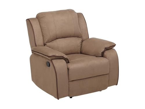 Vente unique Sillón Relax de Microfibra Hernani   Topo
