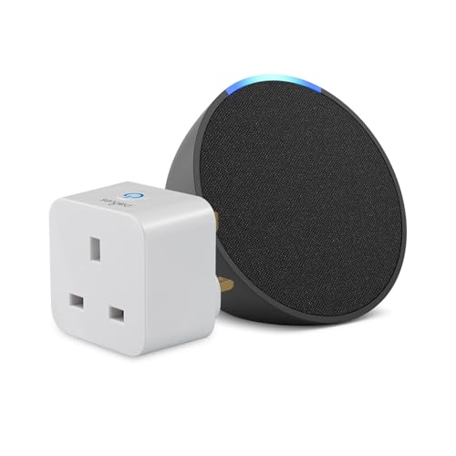 Echo Pop | Charcoal + Sengled Smart Plug, Works with Alexa - Smart Home Starter Kit