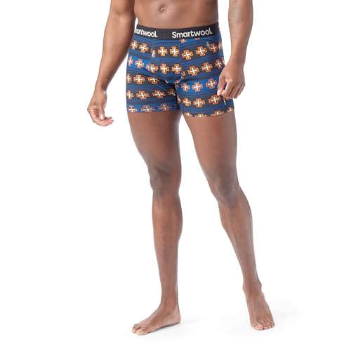 Image of Smartwool Men's Merino Print Boxer Brief Boxed