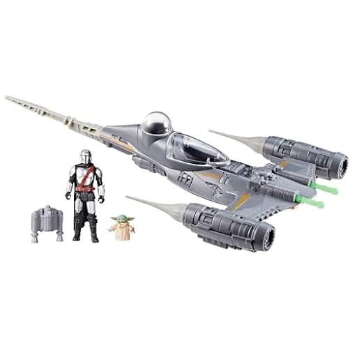 Star Wars Epic Hero Series The Mandalorian´s N-1 Starfighter - Figuras de Acción Juguetes para el Juego de rol, Nave Estelar con Mandaloriano y Grogu (Baby Yoda) | Ya disponible en tu tienda friki favorita! En mundofriki.es!