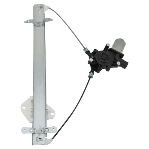 Image of TRQ Front Driver Side Power Window Motor and Regulator Assembly Compatible with 2010-2014 Subaru Legacy Without Anti-Pinch Option 2010-2014 Outback Without Anti-Pinch Option
