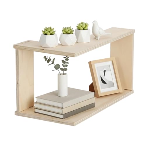 Estante esquinero flotante, estante de madera para botellas de perfume de doble capa, estante para libros montado en la pared, para el hogar, oficina, sala de estar, dormitorio, entrada, garaje