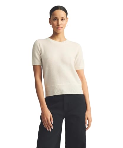 Womens Lightweight Cashmere Short Sleeve Sweater