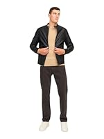 JJ REBEL Men/'s Jrebcaleb Pu Jacket Noos, Black, XXL