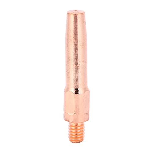 Cocoarm 10 Puntas de Contacto de Soldadura Puntas de Soldadura MIG de Cobre Rojo L45 45 Mm X 0,8 Mm para Usuarios de Máquinas de Piezas de Repuesto de Antorcha con Resistencia Al Calor Resistencia a