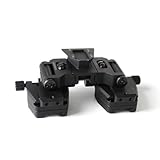 PVS-14 Binocular Bridge Helmet Mount Light Weight Dual Tube Mounting System IC AN/PVS-14LW，Night Vision Goggles Night Vision Adapter for PVS-14 Night Vision Binoculars Monocular Or Binocular (Black)