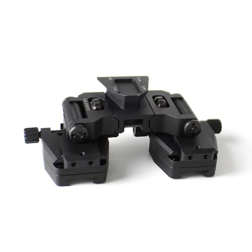 PVS-14 Binocular Bridge Helmet Mount Light Weight Dual Tube Mounting System IC AN/PVS-14LW，Night Vision Goggles Night Vision Adapter for PVS-14 Night Vision Binoculars Monocular Or Binocular (Black)