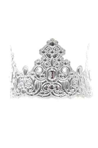 Little Adventures Soft Queen, Duchess, and Princess Crowns Gold and Silver (Silver Queen Crown)