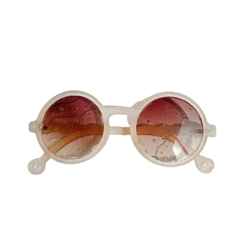 GenericISHICO Sunglasses for Kids Boys Girls Baby Babies UV Protection  Polarized Stylish -White Frame Arm(for 2-14 Years)