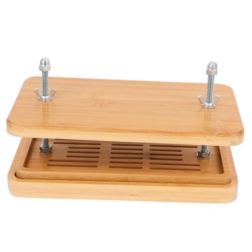 Garneck Tofu Press Mold Adjustable Pressure Tool for Homemade Tofu Efficient Drip Tray Precise Filtration Kitchen Essential for Soybean Curd Texture