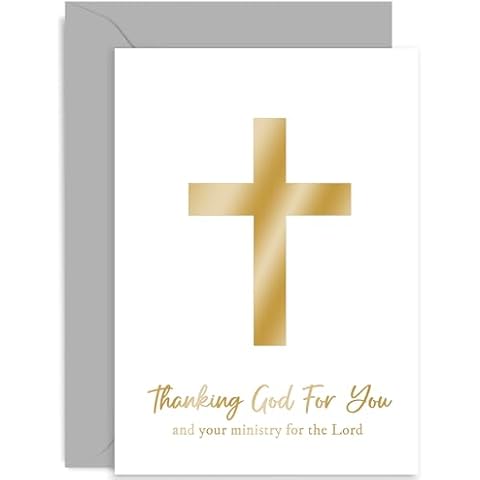 Stylish Pastor Appreciation Christmas Card Cover