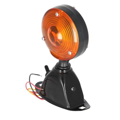Light Assembly - 12V Safety Flasher w/Switch Round fits Ford 4140 6600 2310 3600 4610 6700 335 2810 3910 3500 4110 4600 2600 3610 5000 7000 2110 2910 4000 7600 2000 2610 2120 3000 4100 5600 7700