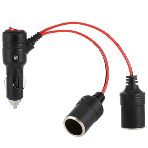 GLEAVI Interruptor del De De De Coche De 2 Vías Extensor De De Divisor De De Black Abs