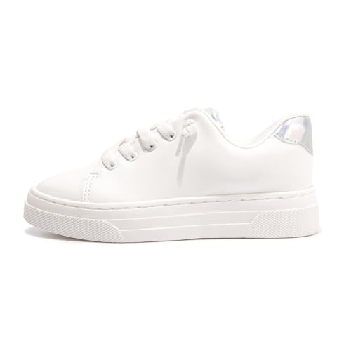 FUNKYMONKEY Kids Sneakers for Girls Boys Low Top Skate Shoe Little Kids/Big Kid Lace Up Casual Walking Shoes2