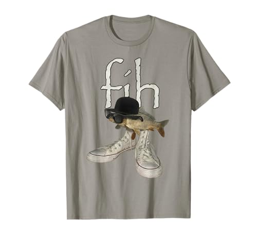 Fish Funny Misspelled Fish Shoes Meme Fih Calling Humor T-Shirt