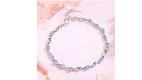 Image of Nilu's Collection Glam up Your Look with Stylish 925 Silver-Plated Copper Bracelet for Women and Girls
