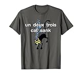 Photo Gallery un deux trois cat - divertente lingua francese simpatico gatto maglietta Photo Gallery un deux trois cat - divertente lingua francese simpatico gatto maglietta
