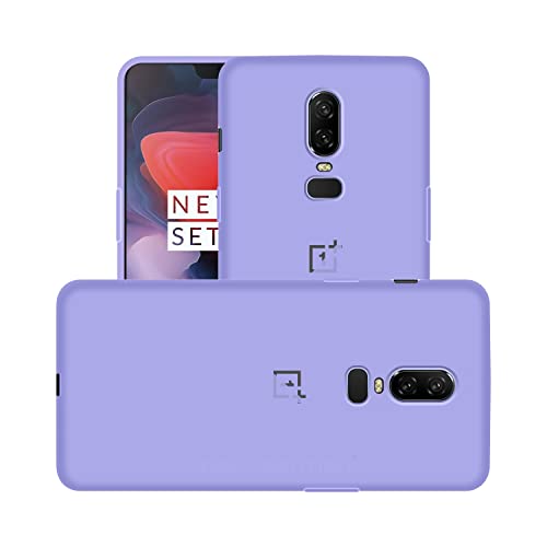 Image of Case Creation Liquid TPU Silicone Cover for Oneplus 6 Soft Case,Anti-Dirty Slim Case Frosted Matte Cute Candy TPU Raised Bezel (Splash of Color) Back Case Cover for Oneplus6 -Light Purple