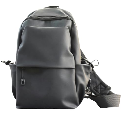 Sling Crossbody Bag for Men and Women – Black, Water-Resistant, Single Shoulder Backpack – Stylish and Small, Perfect for Travel and Everyday Use